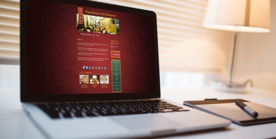 yings chinese restaurant web design